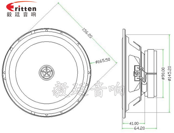 6.5寸40w全音汽車音響喇叭成品圖 53mm5w學(xué)習(xí)機(jī)喇叭-喇叭廠家成品圖