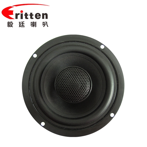 4寸同軸喇叭紙盆橡膠邊汽車(chē)音響喇叭