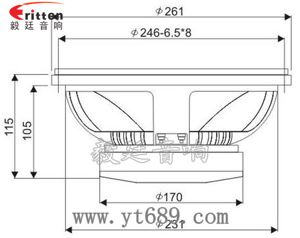 10寸品牌舞臺音箱喇叭成品圖