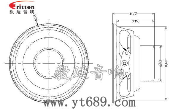 2寸5W16芯4Ω藍(lán)牙音箱全頻喇叭成品圖